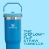 Stanley IceFlow Flip Straw Tumbler with Handle 20 oz | Twist On Lid and Flip Up Straw | Leak Resistant Water Bottle | Insulated Stainless Steel |BPA-Free | Charcoal(Frost)
