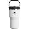 Stanley IceFlow Flip Straw Tumbler with Handle 20 oz | Twist On Lid and Flip Up Straw | Leak Resistant Water Bottle | Insulated Stainless Steel |BPA-Free | Charcoal(Chalk)