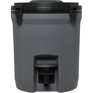 Stanley Adventure Fast Flow Water Jug 2 Gallon | Leakproof Ice Water Dispenser | Insulated Beverage Cooler | Easy Pour Spigot and Latched Foam Lid | BPA-Free(Charcoal)
