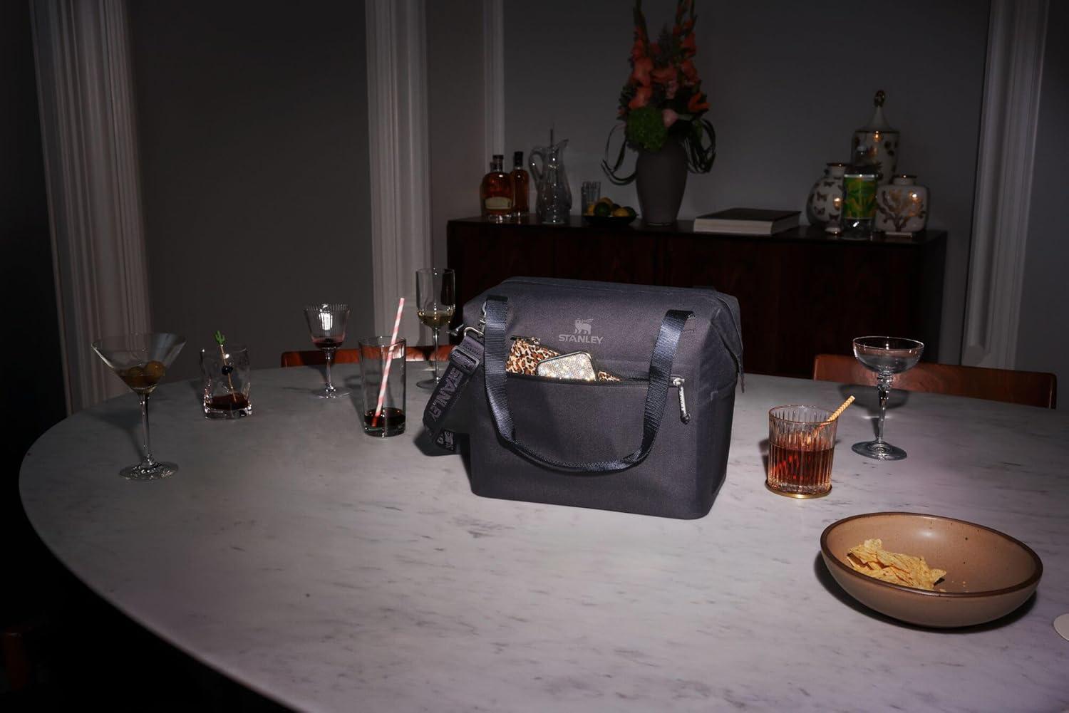 imageStanley All Day Julienne Mini Soft Cooler Bag and Lunch Box 74 Quarts 10 Can Cooler with Handles and Strap Stays Cold for Hours Insulated Travel Bag with Zipper BPAFree Soft OrchidSoft Orchid