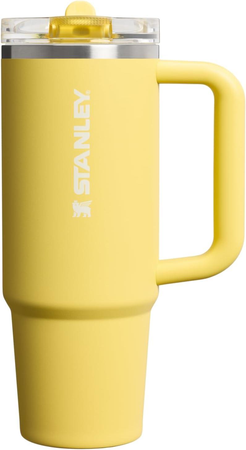 imageSTANLEY Quencher ProTour Flip Straw Tumbler with Leakproof Lid BuiltIn Straw amp Handle Cupholder Compatible for Travel Insulated Stainless Steel Cup BPAFreeDaffodil