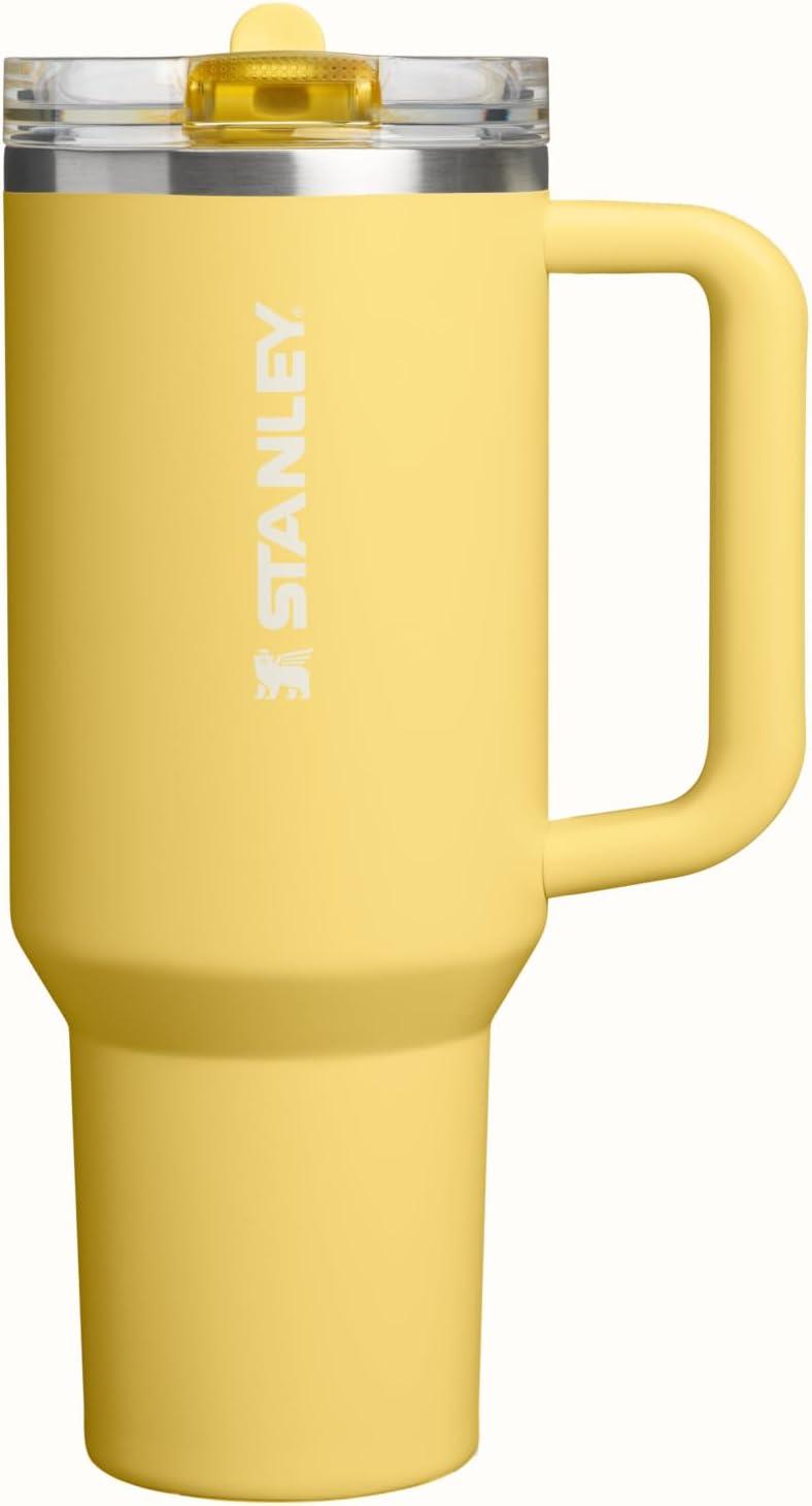 imageSTANLEY Quencher ProTour Flip Straw Tumbler with Leakproof Lid BuiltIn Straw amp Handle Cupholder Compatible for Travel Insulated Stainless Steel Cup BPAFreeDaffodil