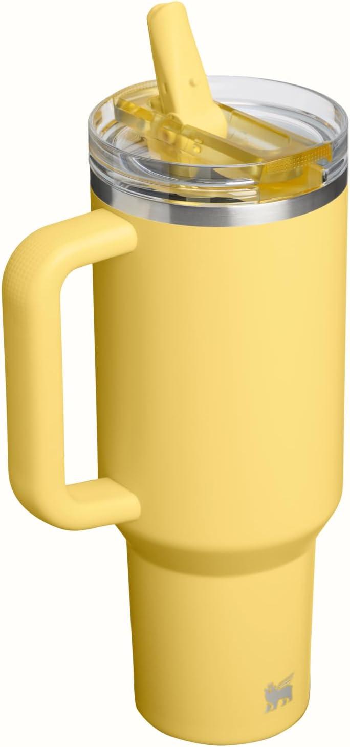 imageSTANLEY Quencher ProTour Flip Straw Tumbler with Leakproof Lid BuiltIn Straw amp Handle Cupholder Compatible for Travel Insulated Stainless Steel Cup BPAFreeDaffodil