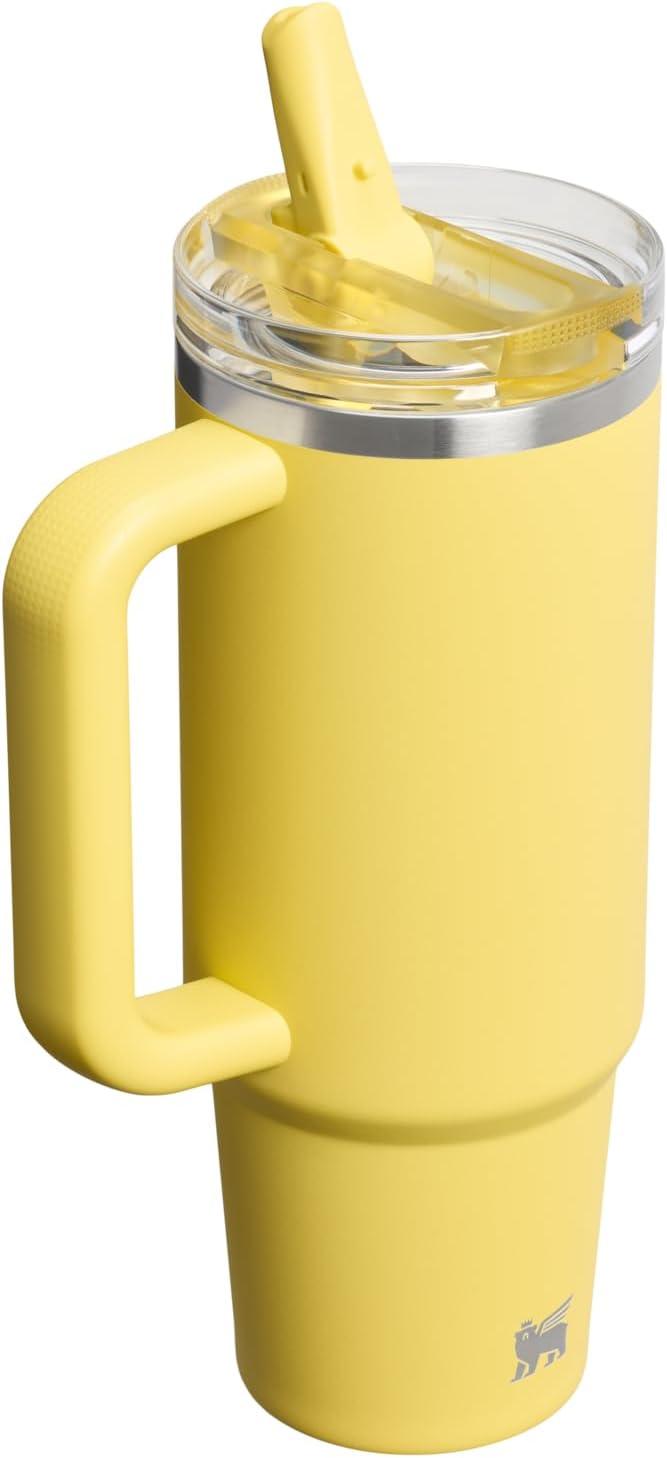 imageSTANLEY Quencher ProTour Flip Straw Tumbler with Leakproof Lid BuiltIn Straw amp Handle Cupholder Compatible for Travel Insulated Stainless Steel Cup BPAFreeDaffodil