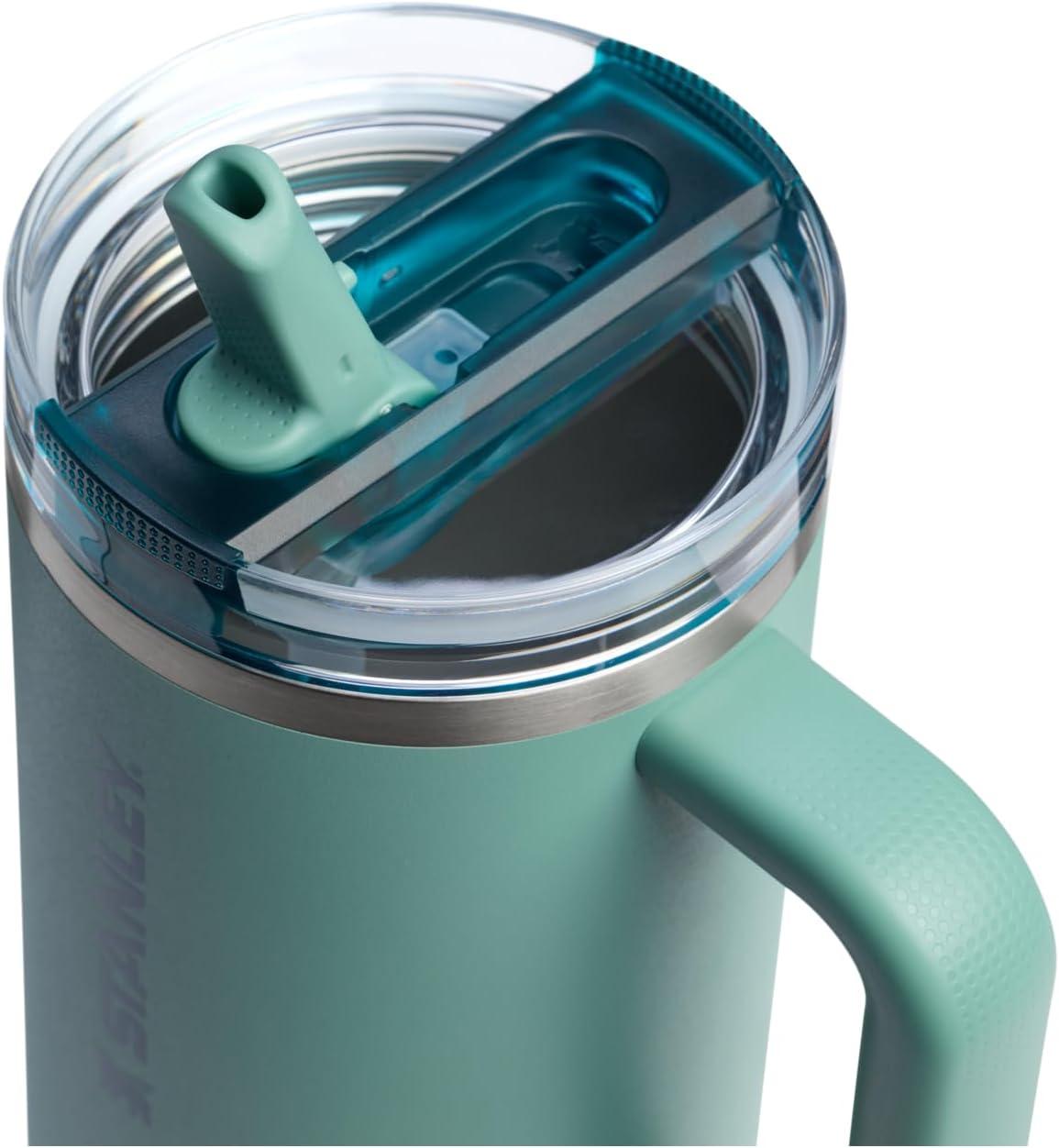 imageSTANLEY Quencher ProTour Flip Straw Tumbler with Leakproof Lid BuiltIn Straw amp Handle Cupholder Compatible for Travel Insulated Stainless Steel Cup BPAFreeSpring Green