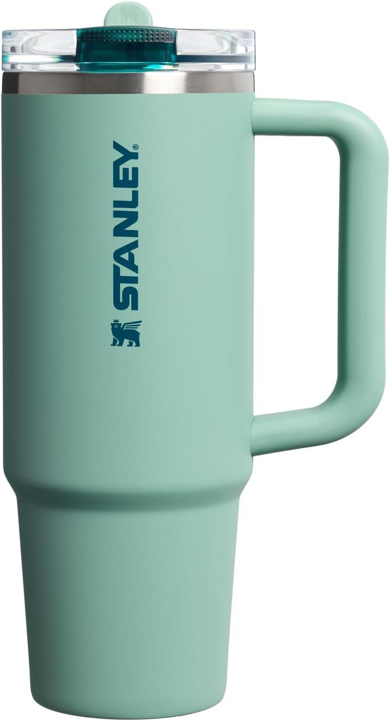imageSTANLEY Quencher ProTour Flip Straw Tumbler with Leakproof Lid BuiltIn Straw amp Handle Cupholder Compatible for Travel Insulated Stainless Steel Cup BPAFreeSpring Green