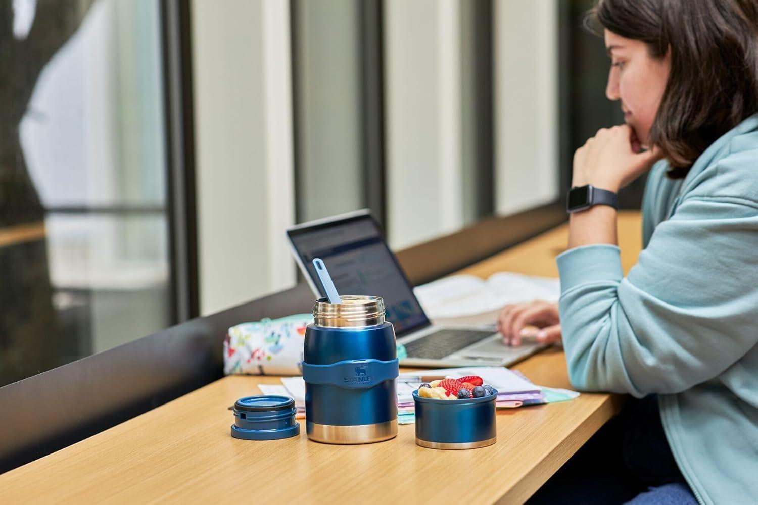 imageSTANLEY The Legendary Classic Food Jar Spork 14 oz 041 L Dawn SpiralDawn Spiral