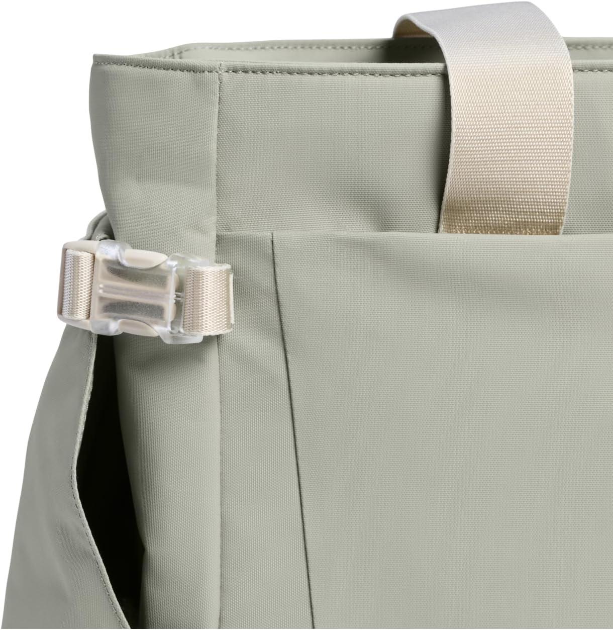 imageSTANLEY Vitalize Macro Method Tote Gym Work amp Travel Bag with Laptop Sleeve Expandable Bottom Compartment Tumbler amp Water Bottle Pockets Durable Recycled Fabric BlackSage Grey