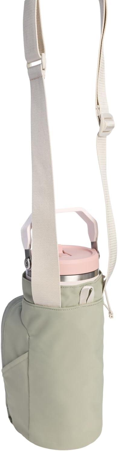 imageSTANLEY Vitalize Macro Method Tote Gym Work amp Travel Bag with Laptop Sleeve Expandable Bottom Compartment Tumbler amp Water Bottle Pockets Durable Recycled Fabric BlackSage Grey