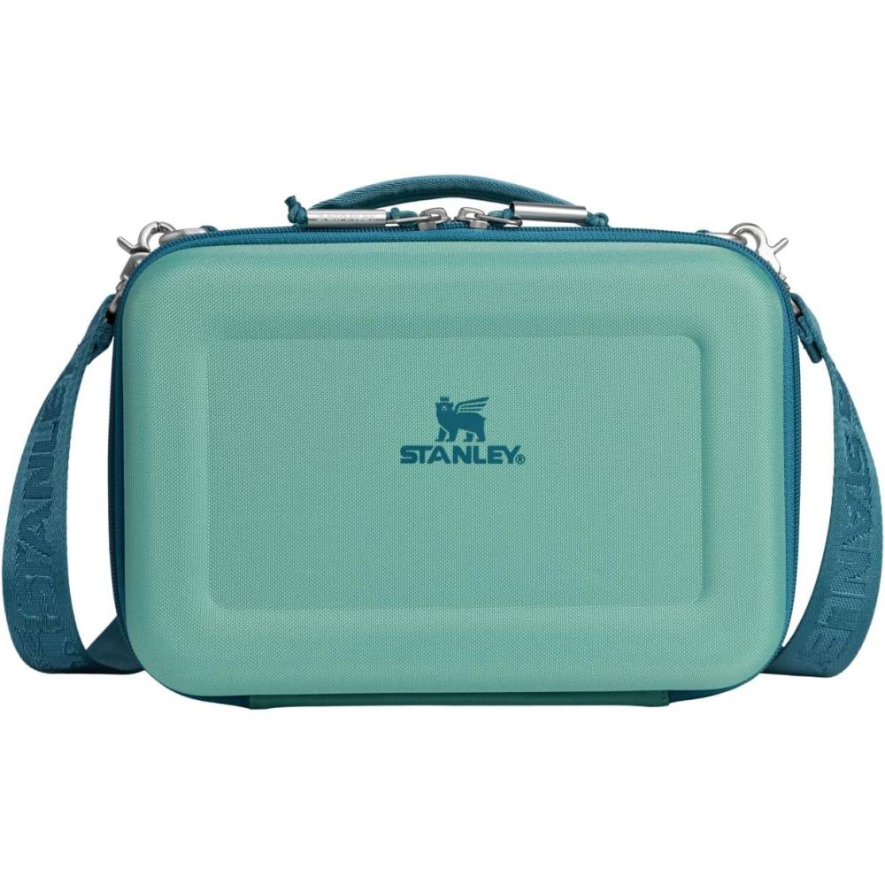 imageSTANLEY All Day Midi Lunch Box  42quart  EVA Insulated Lunch Bag  Crush Resistant  Adjustable Strap  BPAFree  Purple DustSpring Green