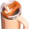 STANLEY Quencher ProTour Flip Straw Tumbler with Leakproof Lid | Built-In Straw & Handle | Cupholder Compatible for Travel | Insulated Stainless Steel Cup | BPA-Free(Orange Sherbet)