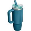 STANLEY Quencher ProTour Flip Straw Tumbler with Leakproof Lid | Built-In Straw & Handle | Cupholder Compatible for Travel | Insulated Stainless Steel Cup | BPA-Free(Coastal Teal)