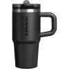 STANLEY Quencher ProTour Flip Straw Tumbler with Leakproof Lid | Built-In Straw & Handle | Cupholder Compatible for Travel | Insulated Stainless Steel Cup | BPA-Free(Black 2.0)