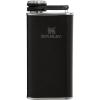 Stanley Classic Easy Fill Wide Mouth Flask 8 oz | Leakproof Hip Flask | Hinge Connected Never Lose Cap | Insulated Stainless Steel Liquor Container | BPA-Free | Hammertone Frost(Hammertone Black)