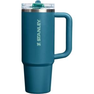 STANLEY Quencher ProTour Flip Straw Tumbler with Leakproof Lid | Built-In Straw & Handle | Cupholder Compatible for Travel | Insulated Stainless Steel Cup | BPA-Free(Coastal Teal)