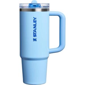 STANLEY Quencher ProTour Flip Straw Tumbler with Leakproof Lid | Built-In Straw & Handle | Cupholder Compatible for Travel | Insulated Stainless Steel Cup | BPA-Free(Oasis Cornflower Gloss)