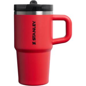 STANLEY Quencher ProTour Flip Straw Tumbler with Leakproof Lid | Built-In Straw & Handle | Cupholder Compatible for Travel | Insulated Stainless Steel Cup | BPA-Free(Chili Black)